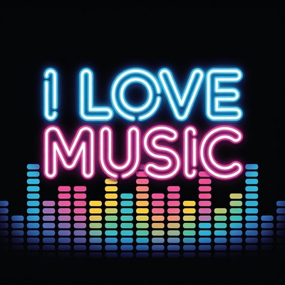 I Love Music Neon Sign