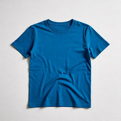 Blue Youth T-Shirt Blank Front