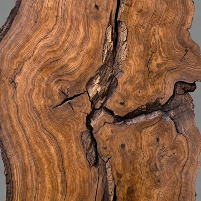 Closeup of Detailed Walnut Wood Grain