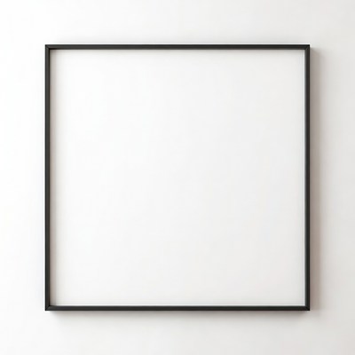 Empty Black Picture Frame