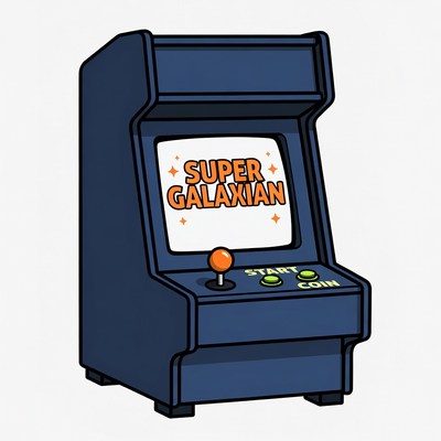 Super Galaxian Arcade Game Machine