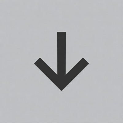 Black Down Arrow Icon