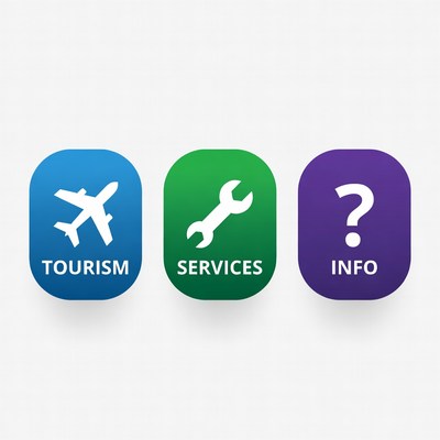 Tourism Services Info Icons
