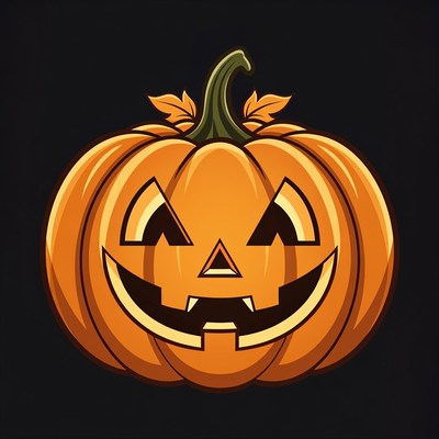 Jack-o'-lantern pumpkin illustration
