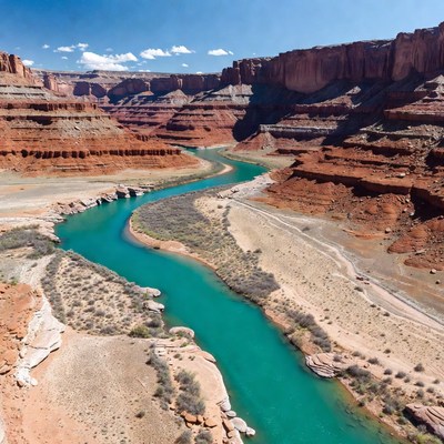 Turquoise River in Red Rock Canyon