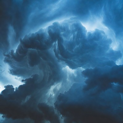 Dramatic Dark Storm Clouds