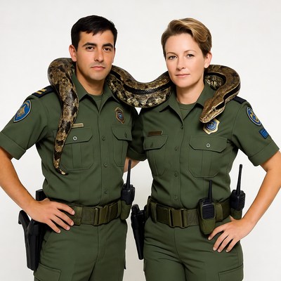 Rangers with Python Snake