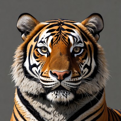 Close-up tiger portrait