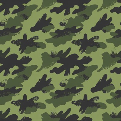 Green Camouflage Pattern Background
