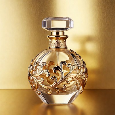 Luxury Gold Perfume Bottle