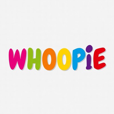 Colorful Whoop Whoopiepie Text Illustration