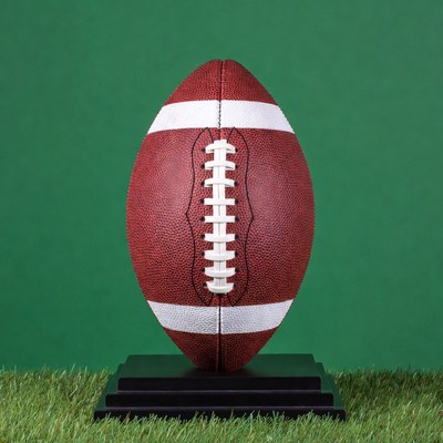 Football on Pedestal in Grass