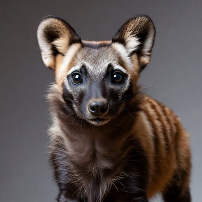 Serval kitten with large ears