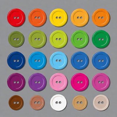 Colorful Buttons Grid Illustration