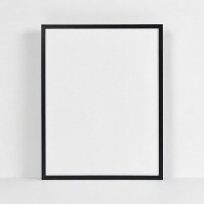 Empty Black Picture Frame