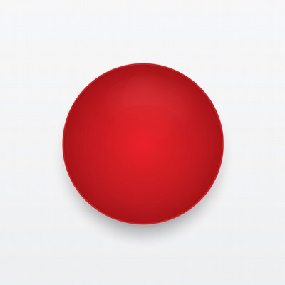 Red Circle on White Background