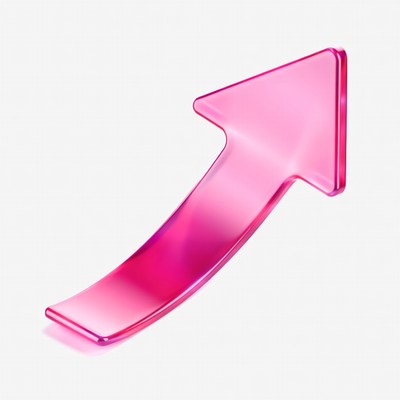 Shiny Pink Arrow Icon
