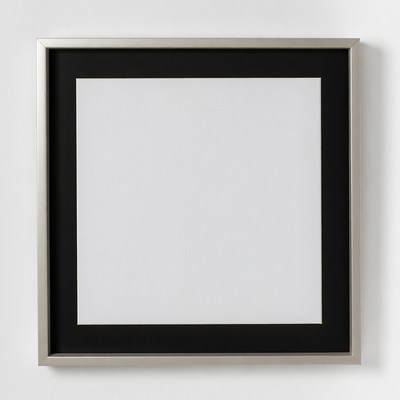 Empty Silver Picture Frame
