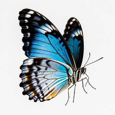 Blue Morpho Butterfly Wings Spread