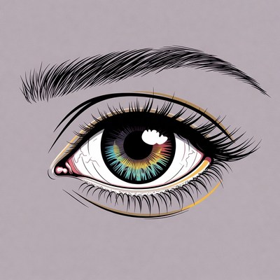 Colorful Eye Illustration