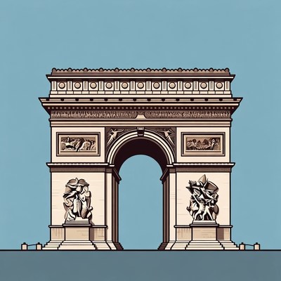 Arc de Triomphe illustration