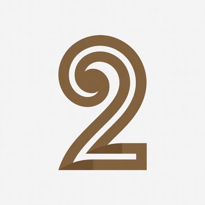 Brown Swirly Number 2