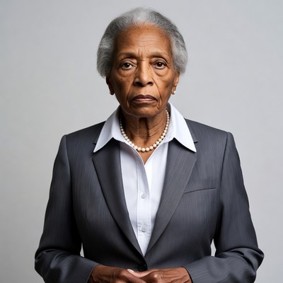 Elderly African-American woman in suit
