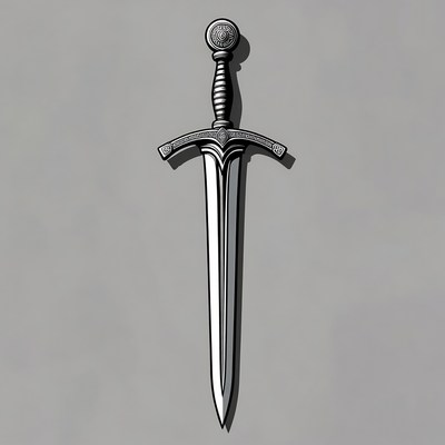 Medieval Fantasy Sword Illustration