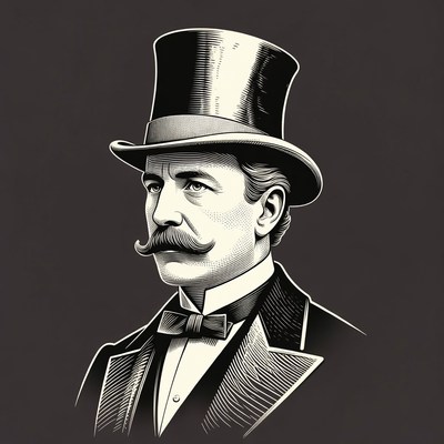 Victorian Gentleman in Top Hat