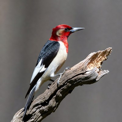 Red-headed Woodpecker on branch