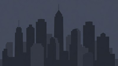Silhouette of City Skyline