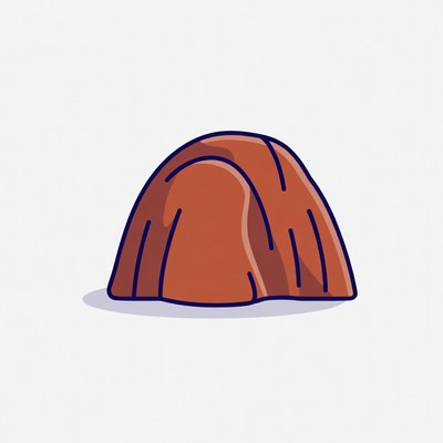Brown tent illustration