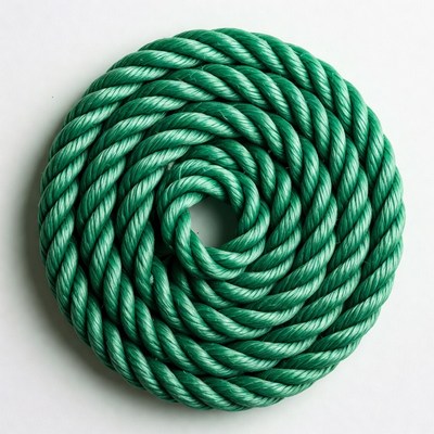 Coiled Green Rope