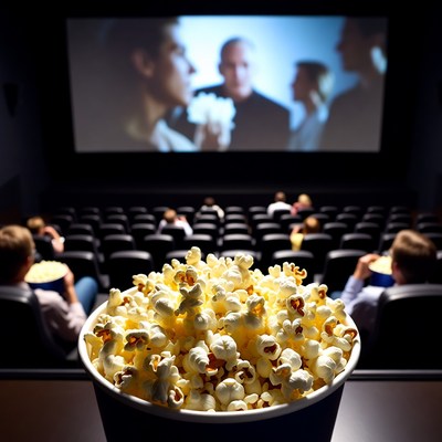 Popcorn in Cinema Theater