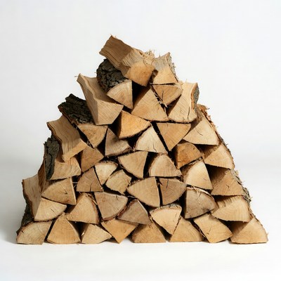Stack of Firewood Logs