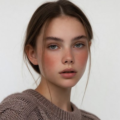 Young woman with brown hair