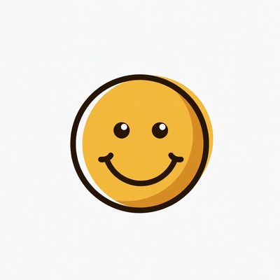 Smiling Yellow Emoticon Face