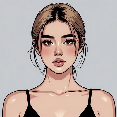 Beautiful Asian woman portrait