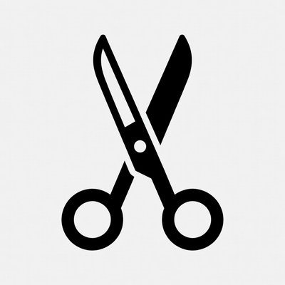 Black Scissors Icon