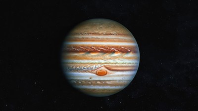 Jupiter planet in space