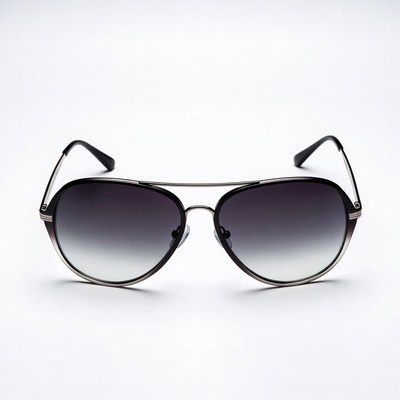 Black aviator gradient sunglasses