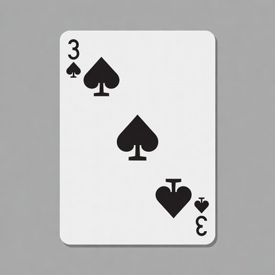 Three of Spades Card