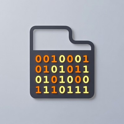 Binary Code Folder Icon