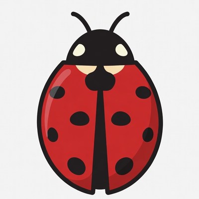 Red Ladybug Illustration