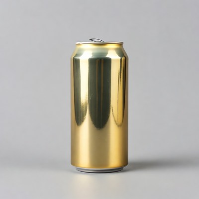 Gold soda can