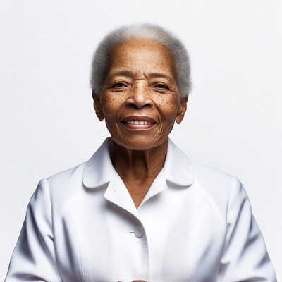 Elderly African-American woman smiling