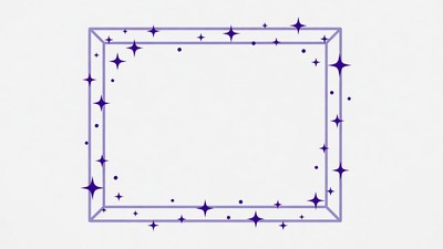 Purple Star Border Frame