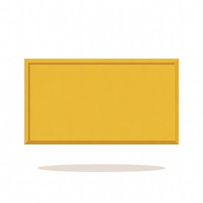 Yellow Rectangular Frame