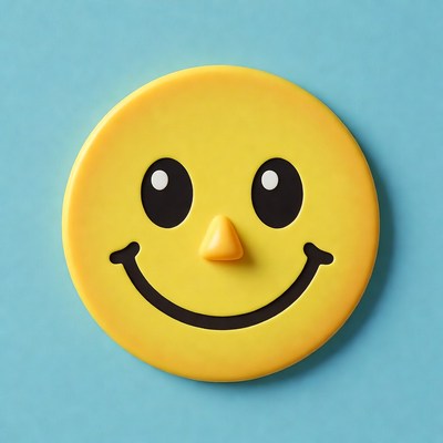 Yellow Smiley Face Coaster