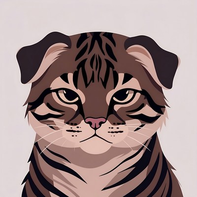 Tabby Cat Illustration